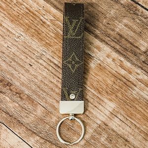 7” Upcycled Keychain made from Authentic Louis Vuitton Speedy 35